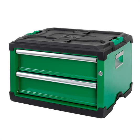 S K Hand Tools Modular Stackable Storage Tool Box; 2-Drawer Steel Box