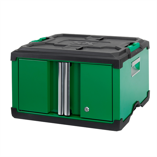 S K Hand Tools Modular Stackable Storage Tool Box; 2-Door Steel Box
