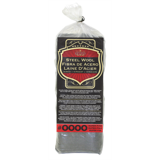 S.M. Arnold STEEL WOOL 0000 GRADE 16PK