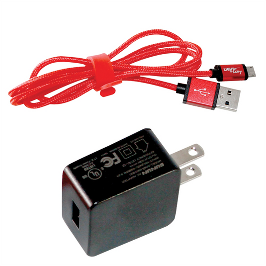 Clore Automotive Light-N-Carry Wall Charger Kit LNCMINI; LNC1241; LNC1341; LNC1541(microUSB cord)