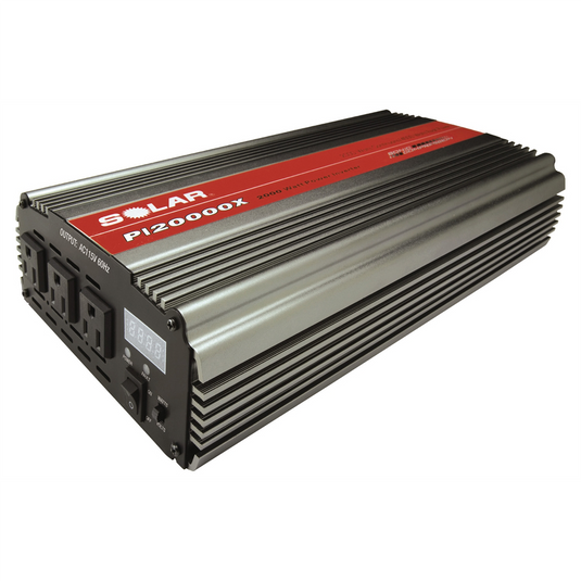 Clore Automotive SOLAR PI20000X 2000W Power Inverter; Triple Outlet