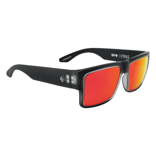 SPY OPTIC INC Cyrus Mat Blk Ice HD+ GG Polar Red Mirr