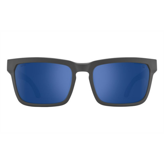 SPY Optic Helm Tech Matte Dark Gray - Happy Gray Green Polar Dark Blue Mirror Sunglasses