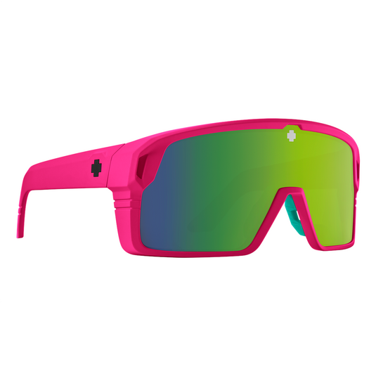 SPY OPTIC INC Monolith Matte Neon Pink - Happy Bronze Light Green Spectra MirrorD285Monolith Matte Neon Pink - Happy Bronze Light Green Spectra Mirror