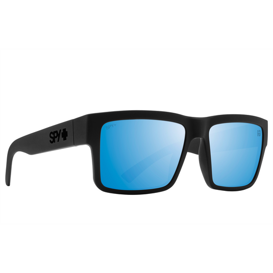 SPY OPTIC INC Montana Soft Matte Black Happy Boost Polar Ice Blue Mirror