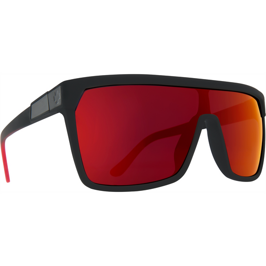 SPY OPTIC INC Flynn Sunglasses; Soft Matte Black Red F