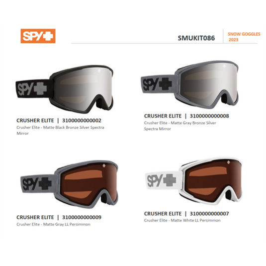 SPY OPTIC INC Crusher Elite Bundle