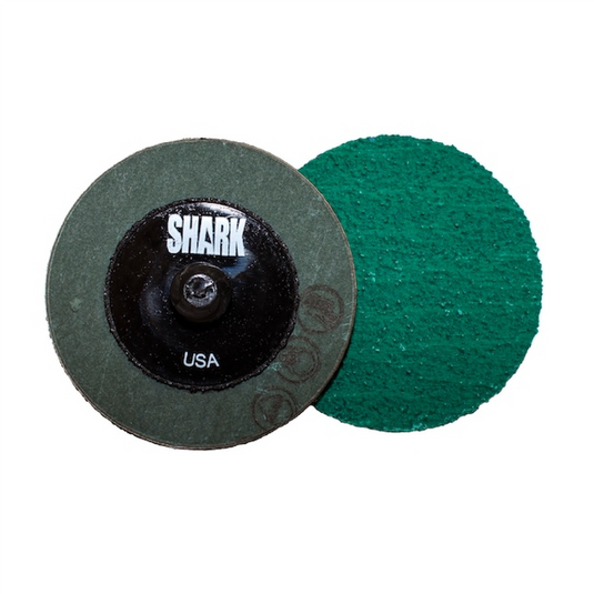 Shark Industries 2"" Green Zirconia Mini Grinding Discs 24 Grit - 25 Pk
