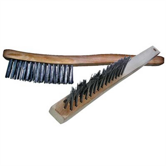 Shark Industries ""V"" Wire Brush Long Hdl