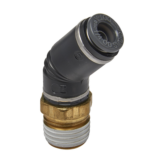 S.U.R.&R. 45 SWIVEL MALE ELBOW 1/4"" TUBE X 1/4"" NPT 2