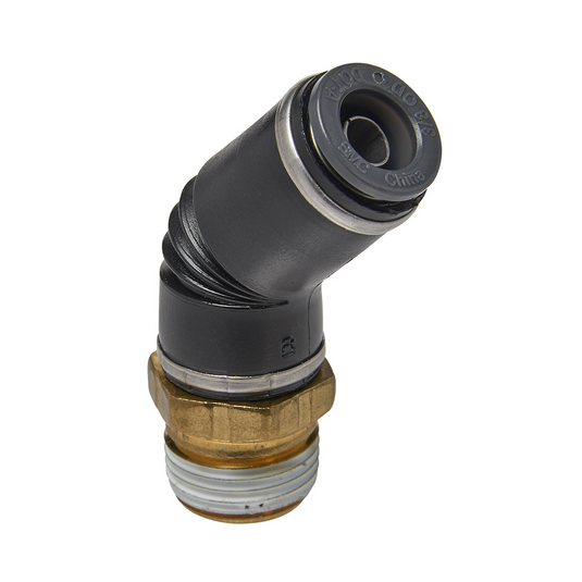 S.U.R.&R. 45 SWIVEL MALE ELBOW 3/8"" TUBE X 3/8"" NPT (2)