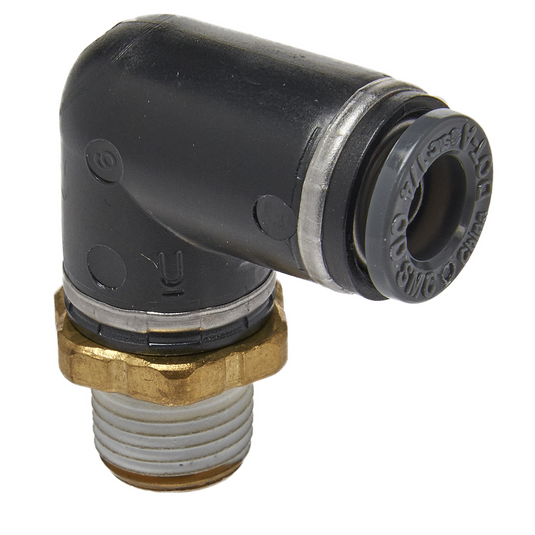 S.U.R.&R. MALE ELBOW 1/4"" TUBE X 1/8"" NPT (2)