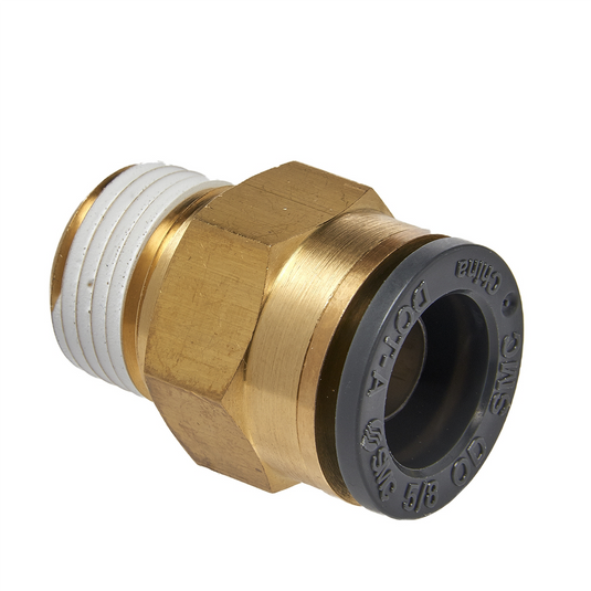 S.U.R.&R. STRAIGHT MALE CONNECTOR 5/8"" TUBE X 1/2"" NPT (2)