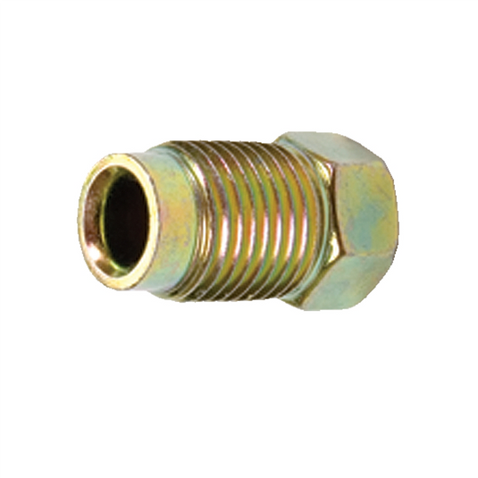 S.U.R.&R. M10 x 1.0 Gold Inverted Flare Nut - 50 Pack