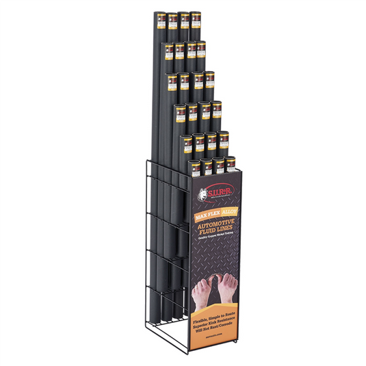 S.U.R.&R. Max Flex Tubing Floor Display--SAE [Empty]
