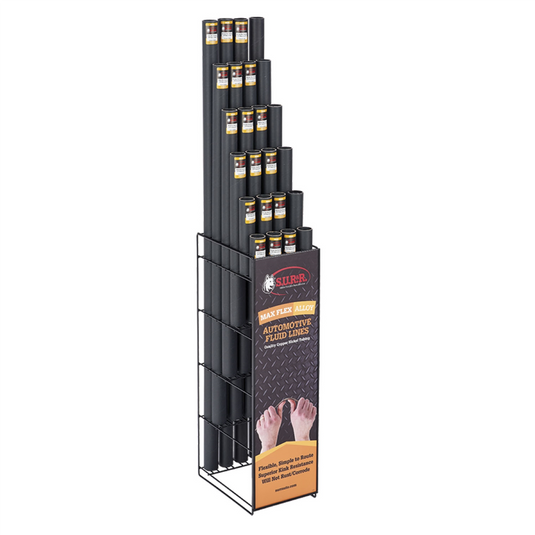S.U.R.&R. Max Flex Tubing Floor Display--MET [Empty]