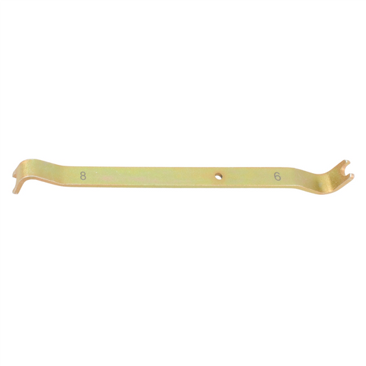 S.U.R.&R. DT0608 Disconnects 6 and 8mm air line and other push-In style fittings with ease. Use on air system connections for heavy-duty trucks; brakes; suspension; steering; engine; transmission and more!