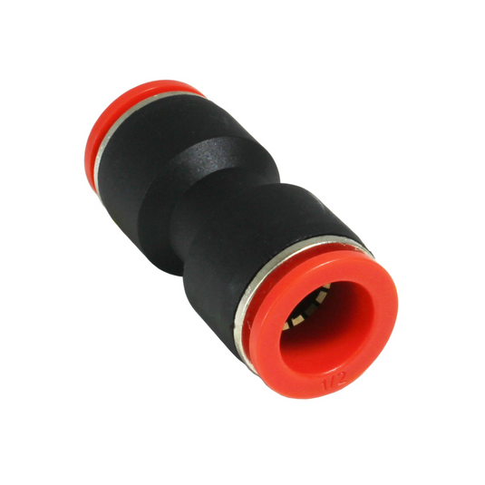 S.U.R.&R. 1/2"" Push to Connect Nylon Fuel Line Union; Straight