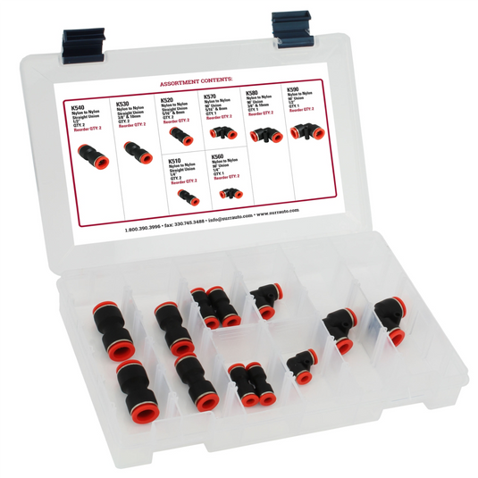S.U.R.&R. Nylon Fuel Line Union Assortment
