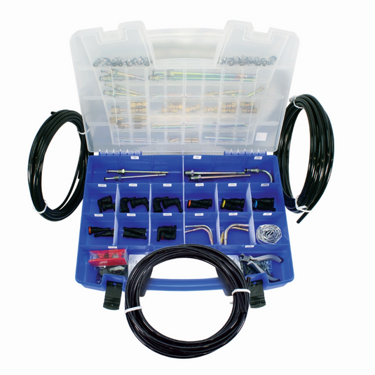 S.U.R.&R. DELUXE Fuel Line Replacement Kit - 168 Pieces plus 75 feet tubing