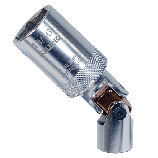 S.U.R.&R. 3/8&rdquo; Drive 13/16"" Spring-Return Spark Plug Socket Set makes spark plug removal/replacement easier and faster