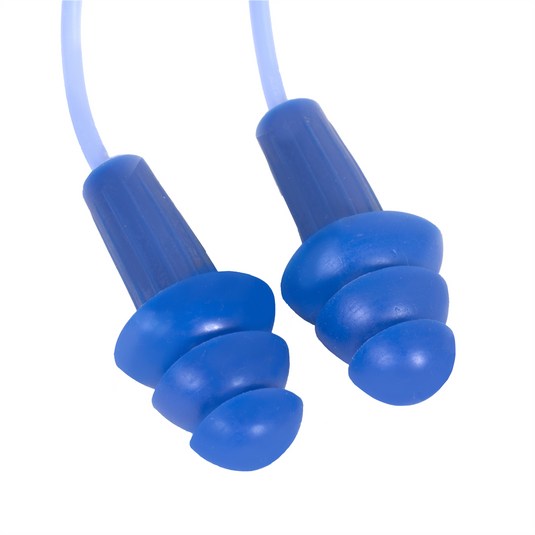 Jackson Safety Jackson Safety - Earplugs - H20 Metal Detectable - Reusable  - Corded - Blue - NRR 26 - Buk Buy (100 Pair Per Dispenser Box;; 4 Boxes Per Carton)
