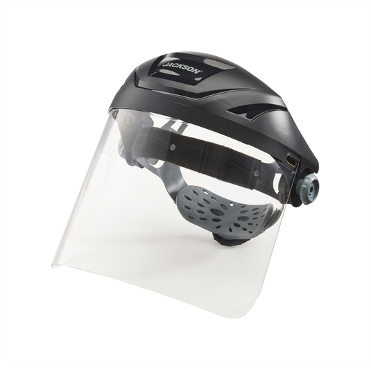 Jackson Safety Jackson Safety - Face Shield - F4XP Premium Series - 8"" x 15.5"" x .060"" Window - Clear - 370 Speed Dial Headgear