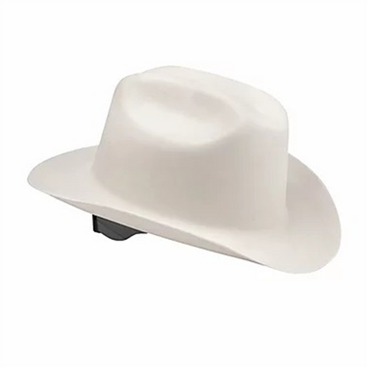 Jackson Safety Jackson Safety - Hard Hat - Western Outlaw Series - Full Brim Cowboy Hat - White - (4 Qty Pack)
