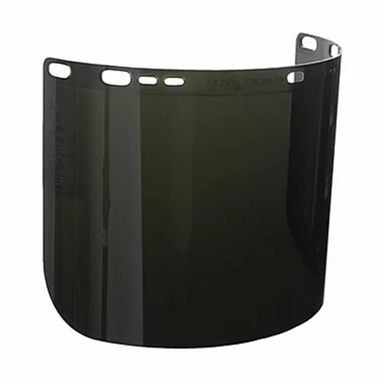 Jackson Safety Jackson Safety - Replacement Windows for F50 Polycarbonate Special Face Shields - Shade IRUV 5.0 - 8"" x 15.5"" x.060"" - D Shape - (12 Qty Pack)