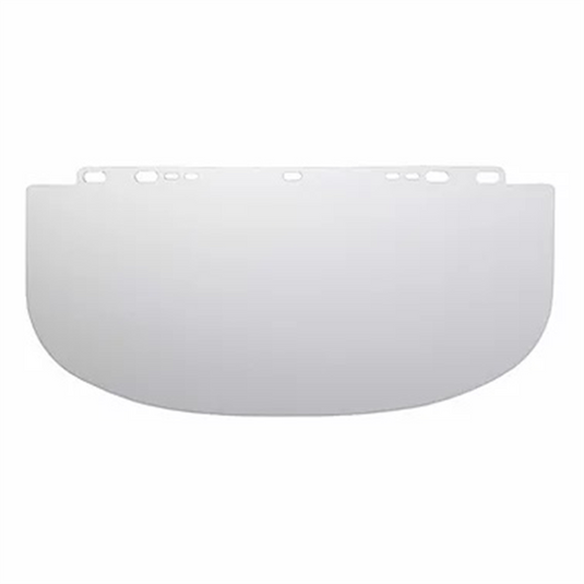 Jackson Safety Jackson Safety - Replacement Windows for F20 Polycarbonate Face Shields - Clear - 8"" x 15.5"" x .060"" - Shape D - Unbound - (12 Qty Pack)
