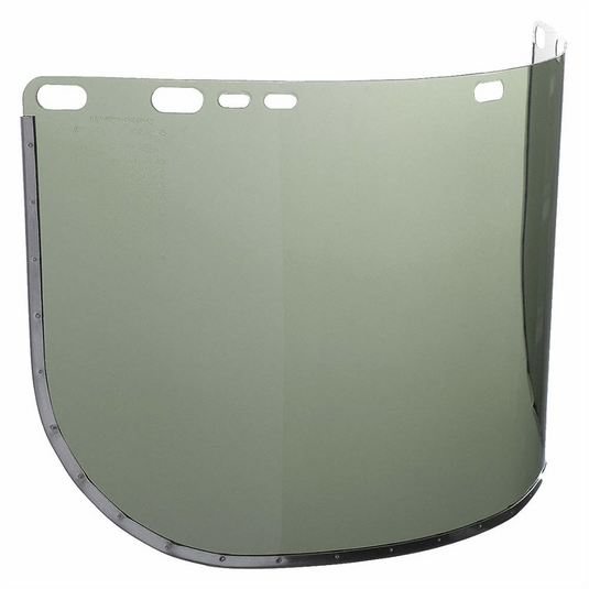 Jackson Safety Jackson Safety - Replacement Windows for F30 Acetate Face Shields - Dark Green - 9"" x 15.5"" X.040"" - D Shaped - Bound - (50 Qty Pack)