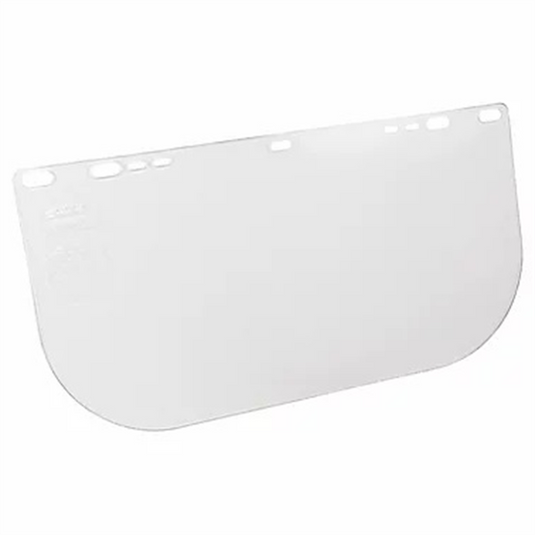 Jackson Safety Jackson Safety - Replacement Windows for F20 Polycarbonate Face Shields - Clear - 8"" x 15.5"" x.040"" - E Shaped - Unbound - (25 Qty Pack)