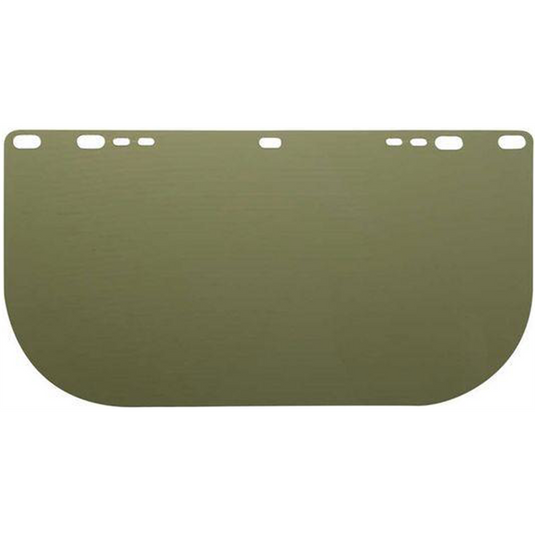 Jackson Safety Jackson Safety - Replacement Windows for F20 Polycarbonate Face Shields - Dark Green - 8"" x 15.5"" x.040"" - E Shaped - Unbound - (36 Qty Pack)