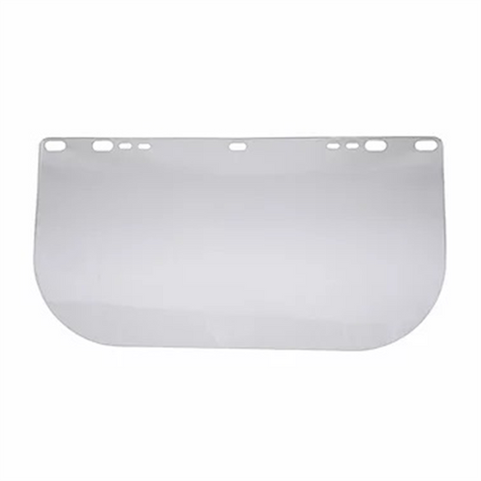 Jackson Safety Jackson Safety - Replacement Windows for F10 PETG Face Shields - CLEAR - 8"" x 15.5"" x 0.036"" - D Shaped - Unbound