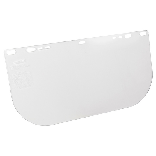 Jackson Safety Jackson Safety - Replacement Windows for F20 Polycarbonate Face Shields - Clear - 8"" x 15.5"" x.060"" - E Shaped - Unbound - (12 Qty Pack)