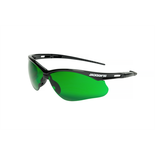Jackson Safety Jackson Safety - Safety Glasses - SG Series - I.R 3.0 - Black Frame - Hardcoat Anti-Scratch - Light Cutting & Brazing
