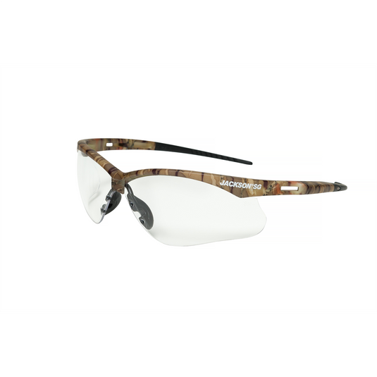 Jackson Safety Jackson Safety - Safety Glasses - SG Series - Clear Lens - Camo Frame - STA-CLEAR Anti-Fog - Indoor