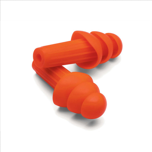 Jackson Safety Jackson Safety - Earplugs - H20 - Reusable - Tapered - Uncorded - Orange - NRR 26 - Bulk Buy (100 Pair Per Dispenser Box; 4 Boxes Per Carton)