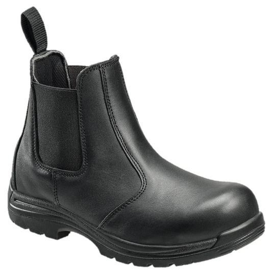 Surewerx USA Men's Foreman 6 Romeo-Chelsea style; EH; Composite Toe; Black Work Boot; Size: 9.5M