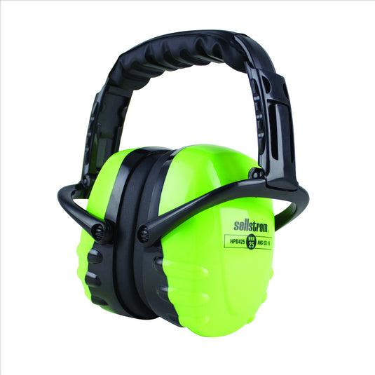 Sellstrom Sellstrom - Earmuffs - HPD425 Premium Series - Dielectric - NRR 25 - Hi-Viz Green/Black