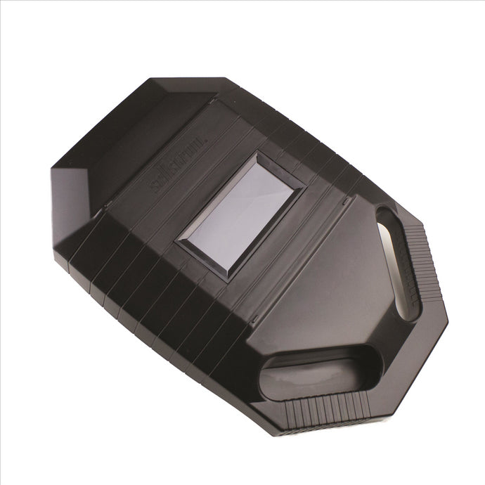 Sellstrom Welding Shield - Passive - Polycarbonate - 2.00-inch x 4.25-inch Viewing Area - Shade 10 -  Black - Iron Mask Hand Held Series