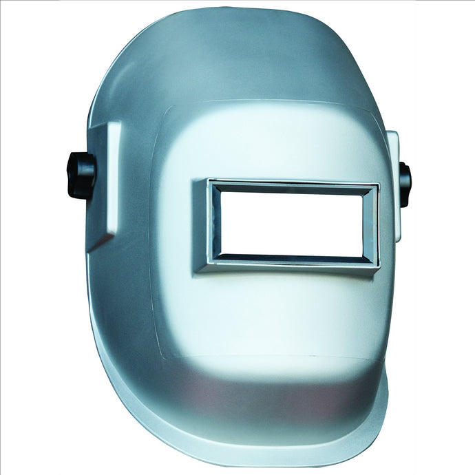 Sellstrom Welding Helmet - Passive - Nylon - Lift Front  - 2-inch-inch x 4.25-inch Viewing Area - Shade 10 - Ratcheting Headgear - Silver - 290 Series