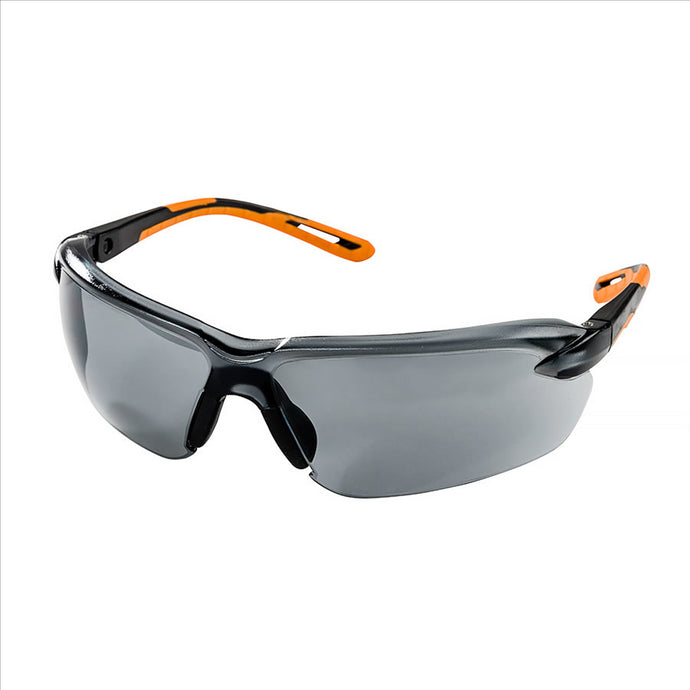 Sellstrom Sellstrom - Safety Glasses - XM310 Series - Smoke Lens - Black/Orange Frame - Hard Coated