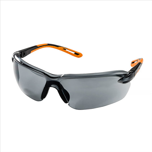 Sellstrom Sellstrom - Safety Glasses - XM310 Series - Smoke Lens - Black/Orange Frame - Hard Coated