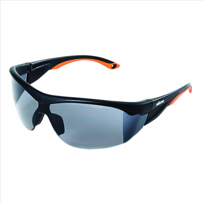 Sellstrom Sellstrom - Safety Glasses - XM320 Series - Smoke Lens - Black/Orange Frame - Hard Coated