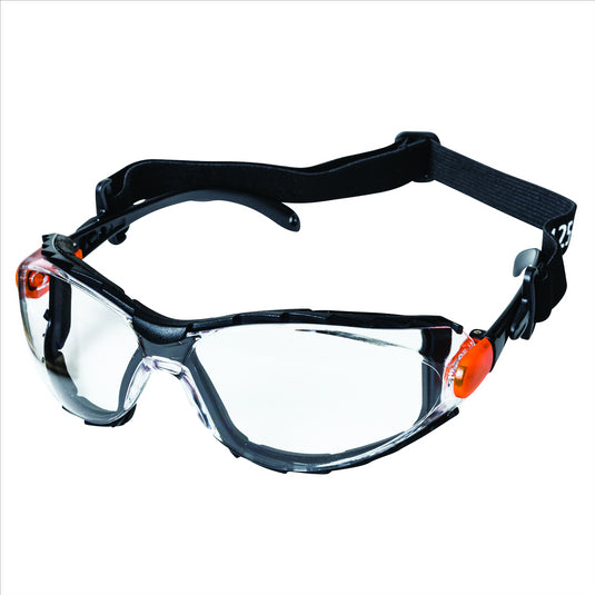 Sellstrom Sellstrom - Safety Glasses - XPS502  Series - Indoor/Outdoor Lens -Black/Orange Frame -  AF/HC - Sealed