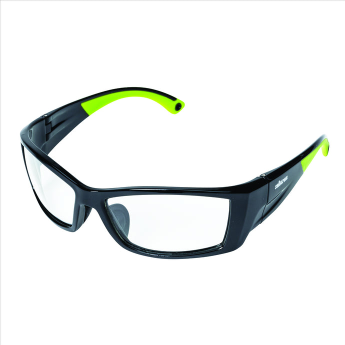 Sellstrom Sellstrom - Safety Glasses - XP460 Series - Clear Lens - Black/Green Frame -  HC/AF