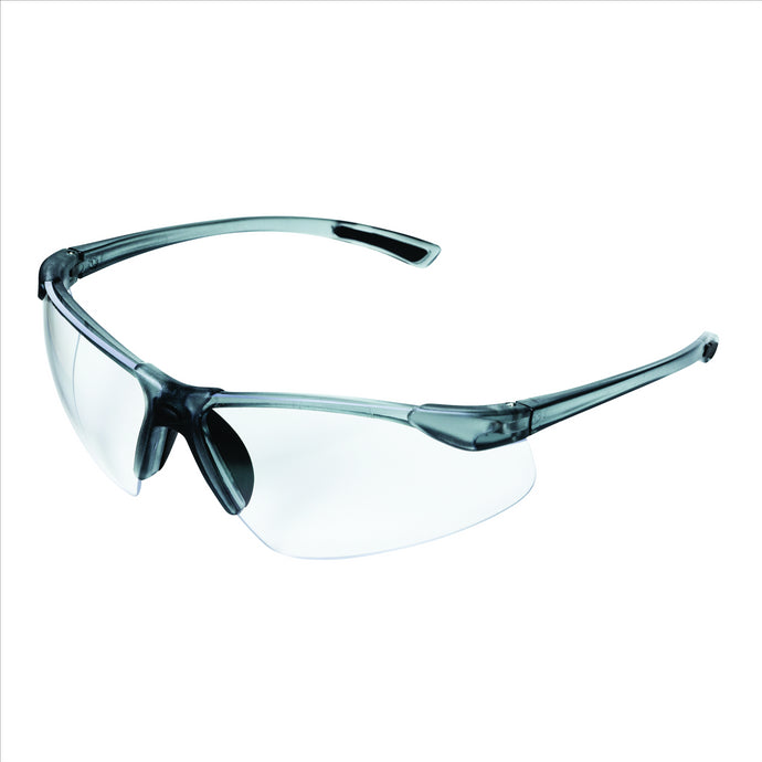Sellstrom Sellstrom - Safety Glasses - XM340 Series - Clear Lens - Smoke/Smoke Frame - Hard Coated