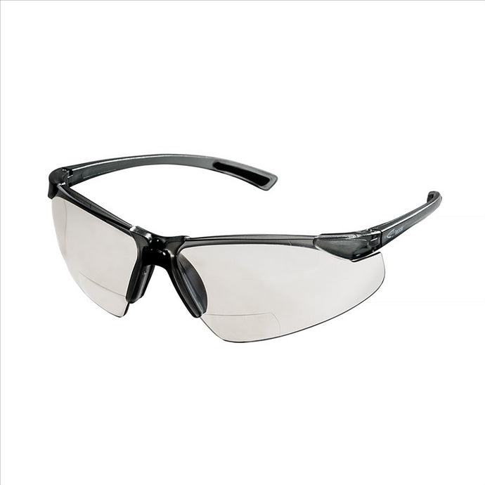 Sellstrom Sellstrom - Safety Glasses - XM340RX Series - Clear Lens - Smoke/Smoke Frame - Hard Coated - 2.5 Magnification