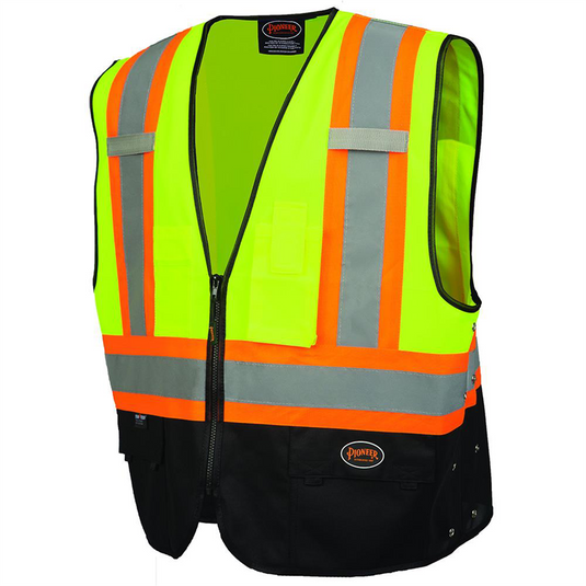 Pioneer Pioneer - Safety Vest - Hi-Vis Yellow/Green/Black - Size 2XL/3XL